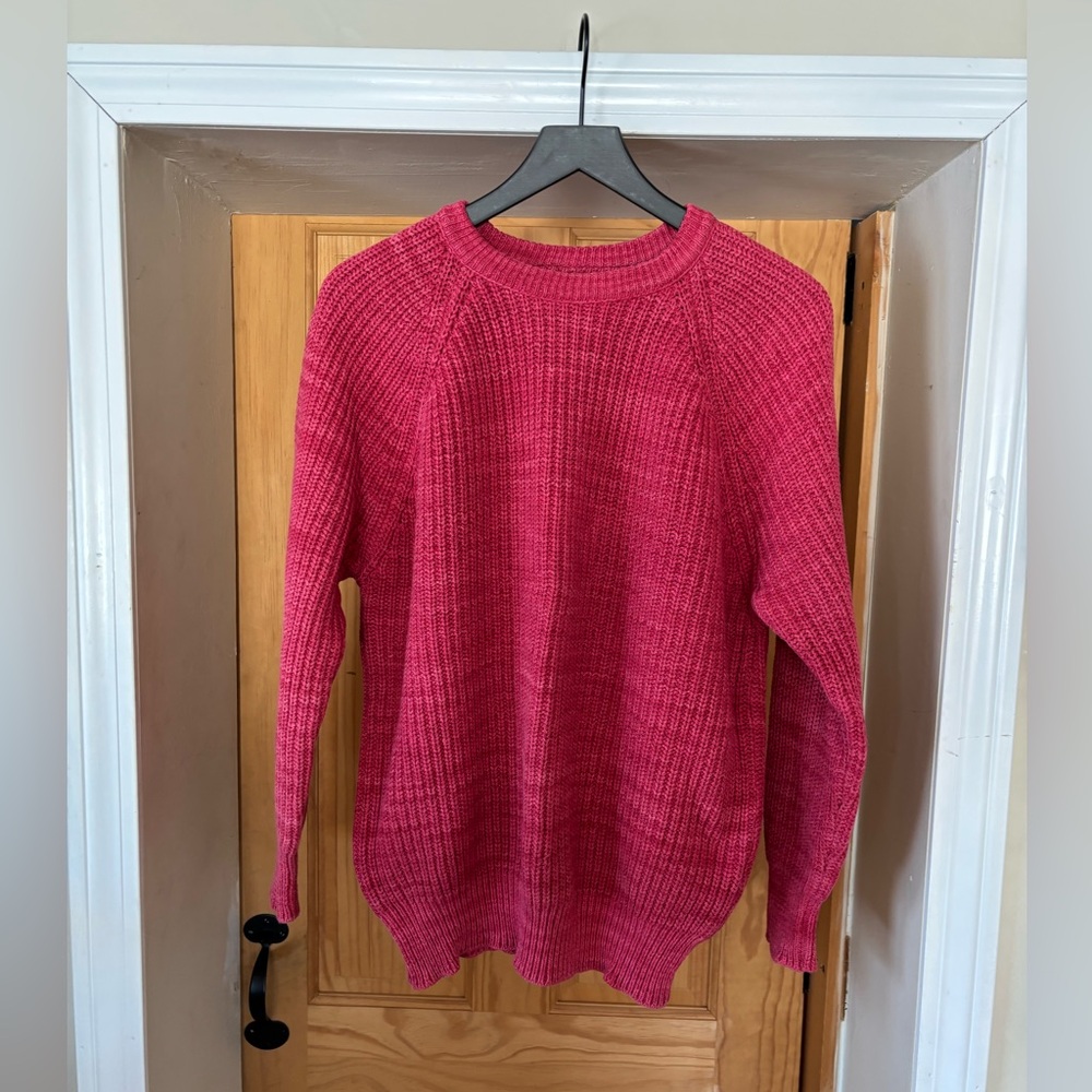 VTG L.L.BEAN Men’s Chunky Knit Fisherman Style Textured Sweater,1980’s-90’s, L